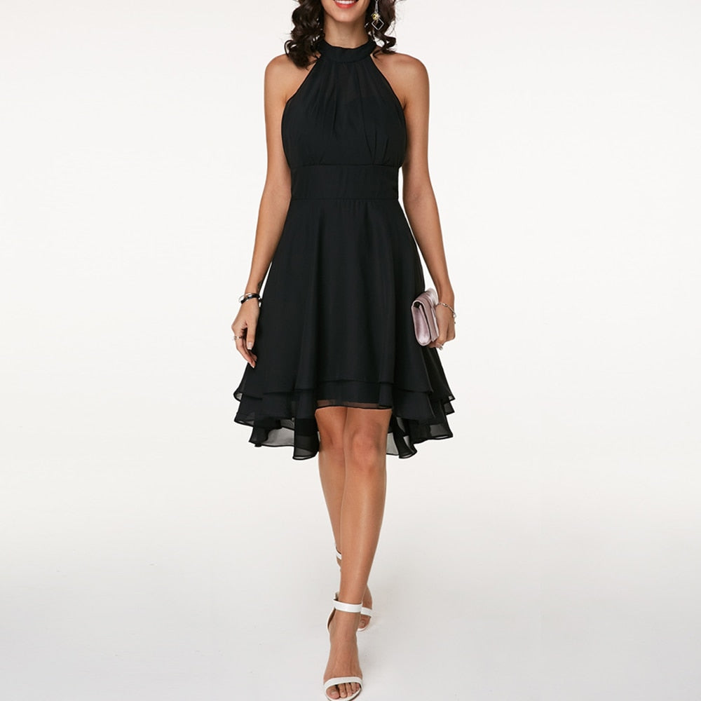 Ruffle Detail Mini Dress For Elegant Occasions And Festive Gatherings And Celebrations