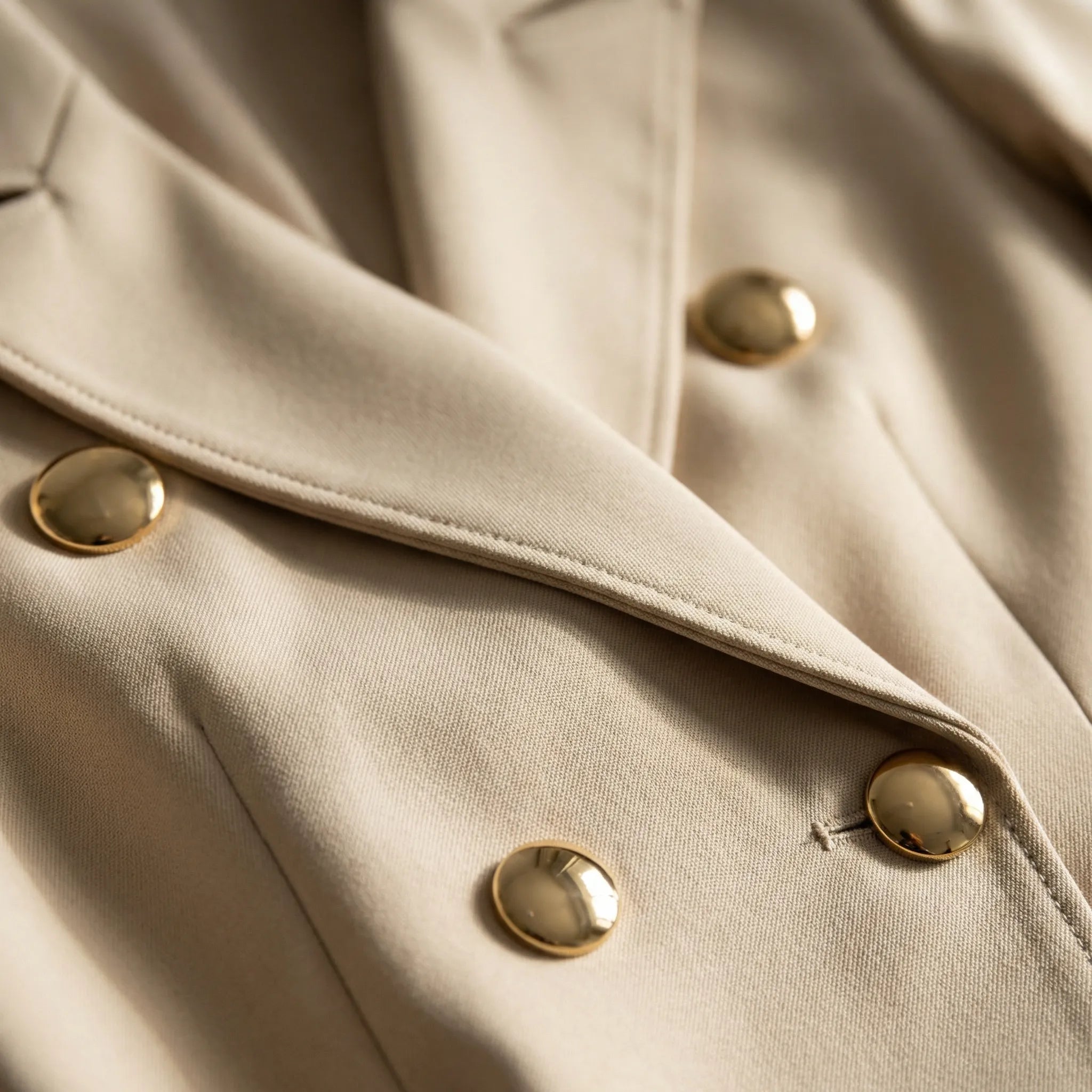 Women's Blazer Mini Dress With Double-Breasted Gold-Tone Button Front Closure Details