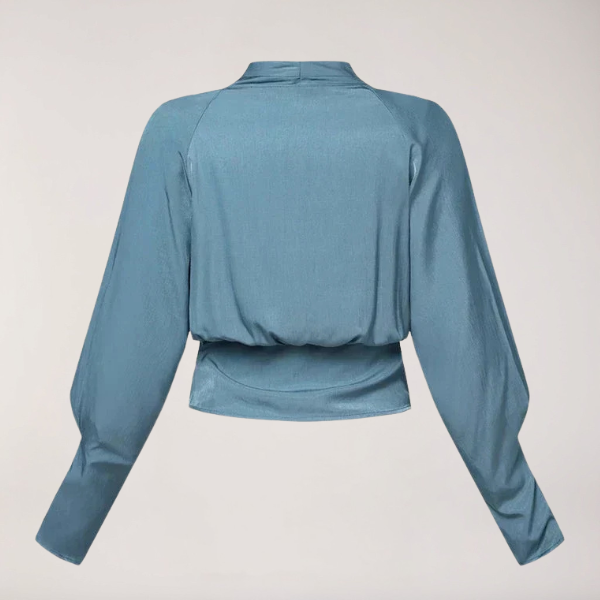 Women's Blouse With V-Neck And Puff Sleeves For Everyday Wardrobe And Timeless Styling