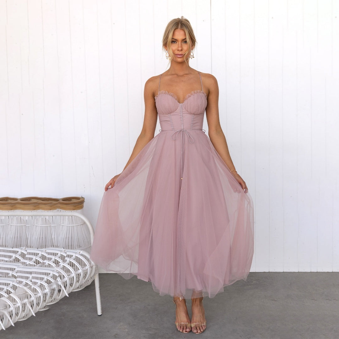 Women's Draped Silhouette Maxi Dress For Formal Events And Parties For Evening Wear
