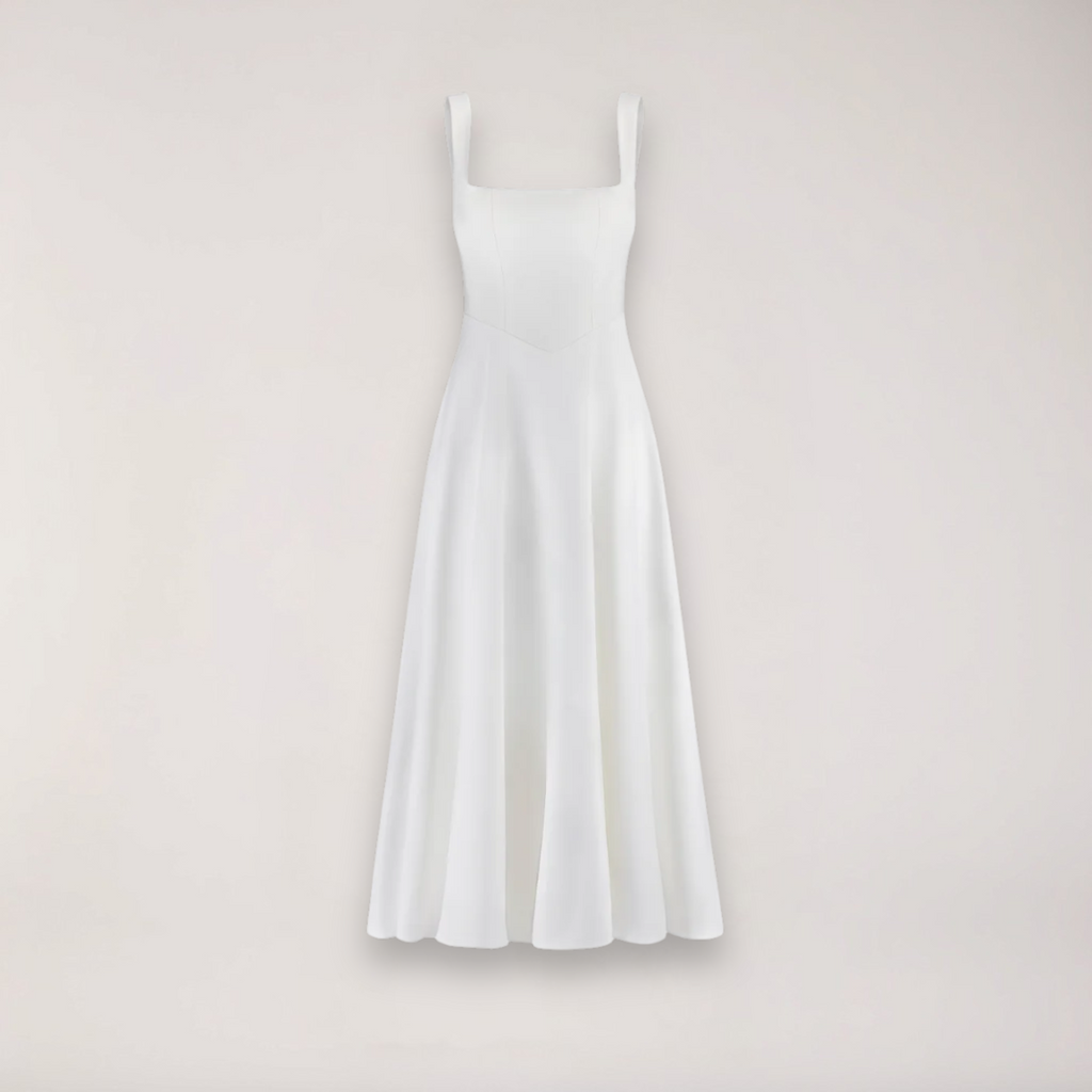 Women's Midi Dress Featuring A Flattering Fit, Cinched Waist, And Flowing Silhouette
