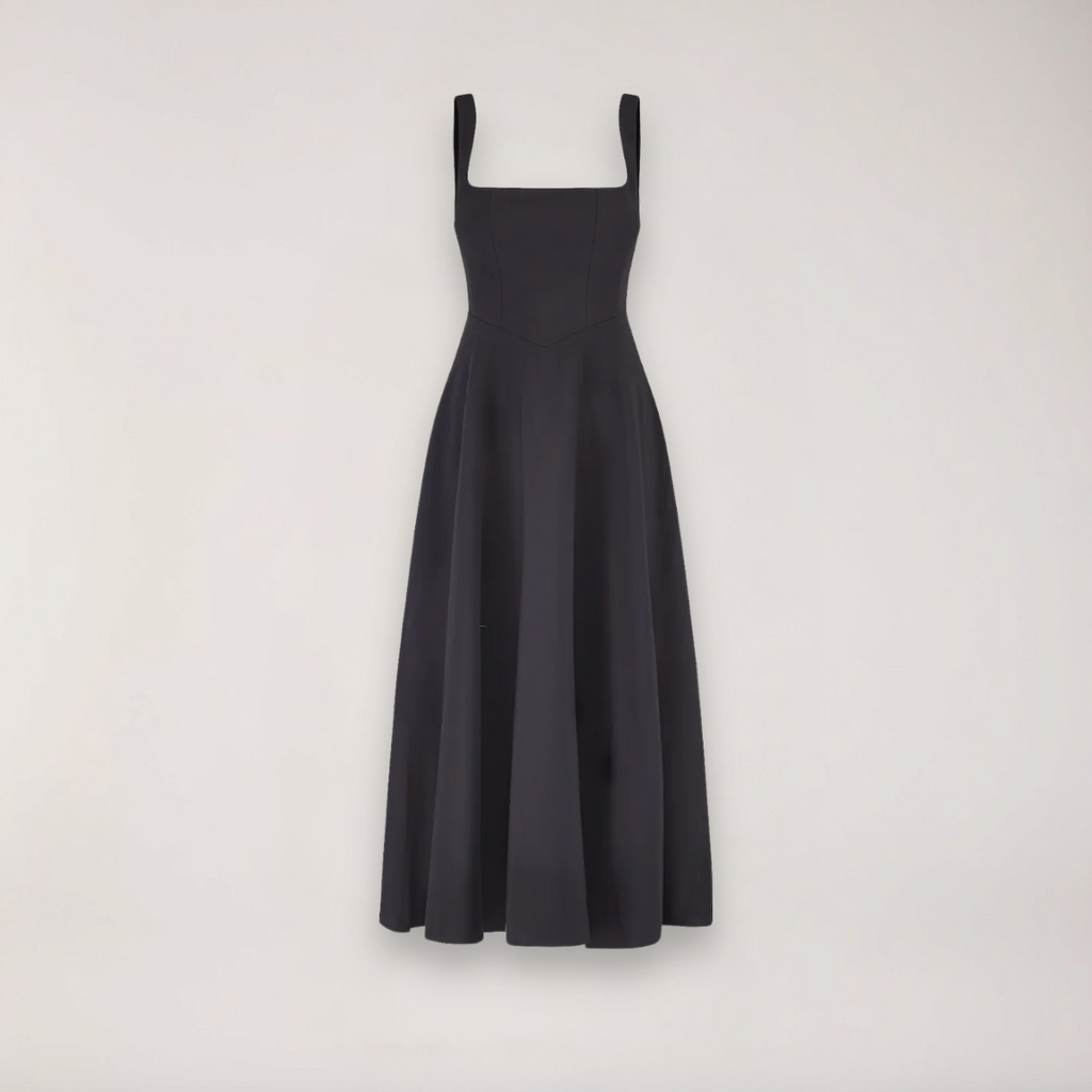 Women's Midi Dress Featuring A Flattering Fit, Cinched Waist, And Flowing Silhouette