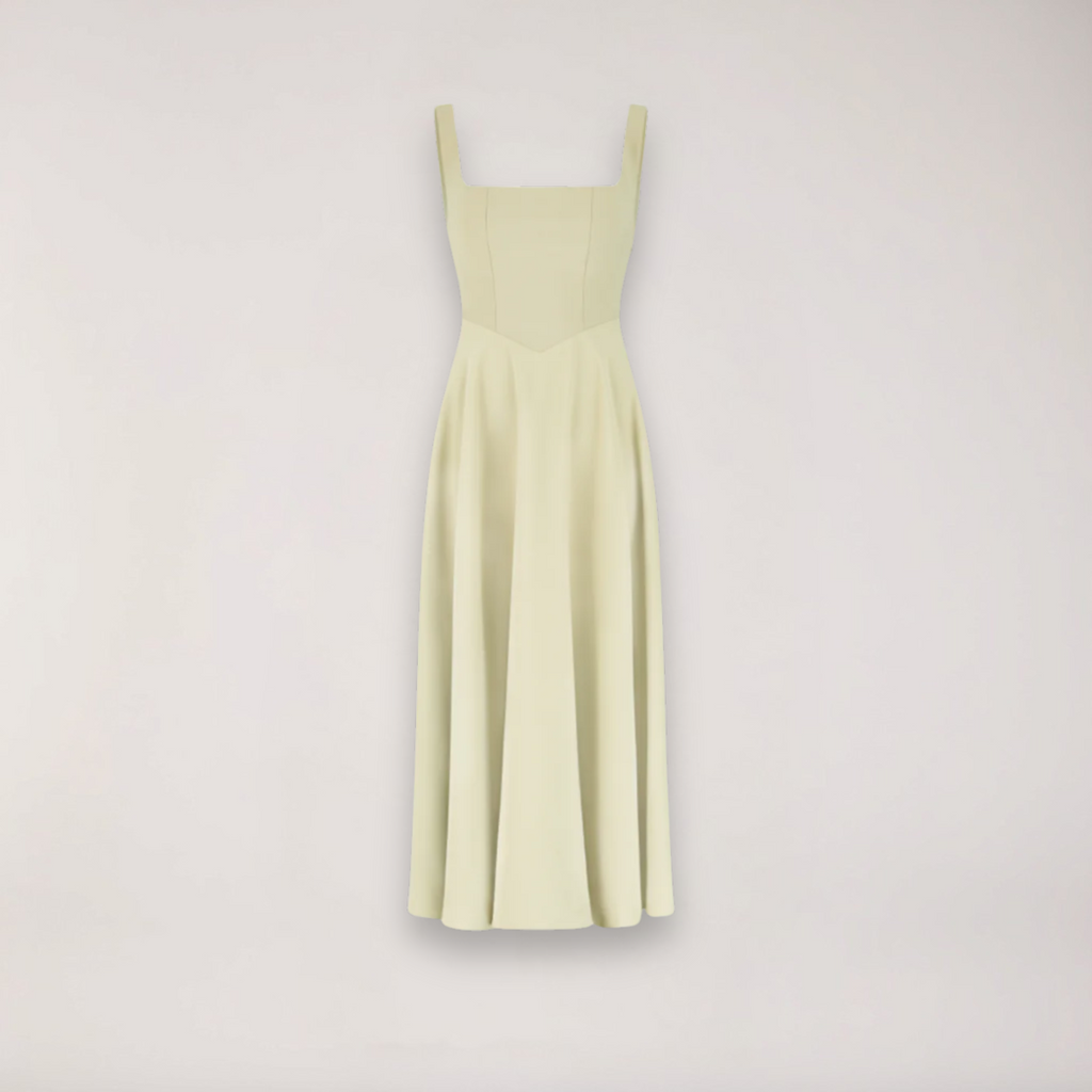 Women's Midi Dress Featuring A Flattering Fit, Cinched Waist, And Flowing Silhouette