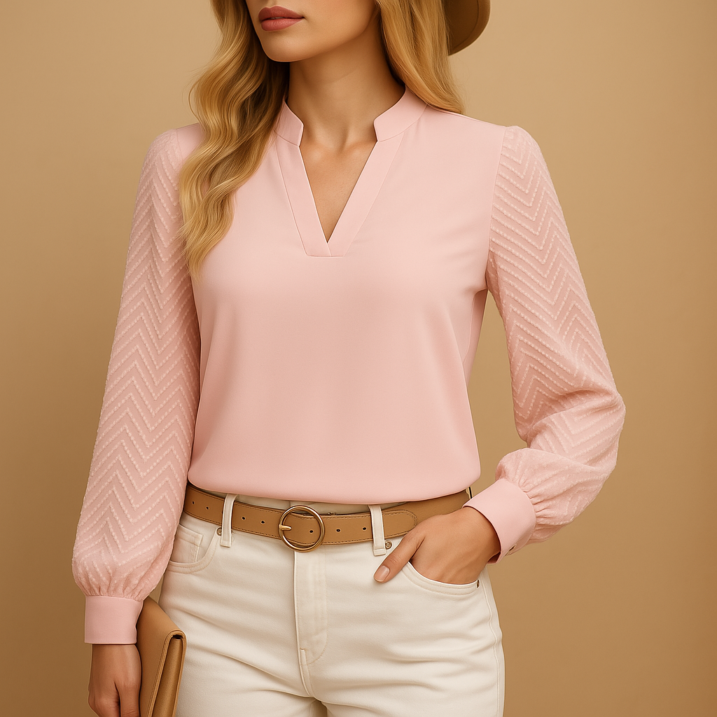 Nova Women’s V-Neck Top For Women With Flowy Fit For Effortless Style And Comfort For Women